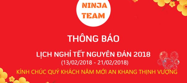 Thông báo nghỉ Tết Mậu Tuất 2018