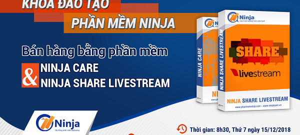 Offline đào tạo “Bán hàng hiệu quả với phần mềm Ninja Care và Ninja Share Livestream”