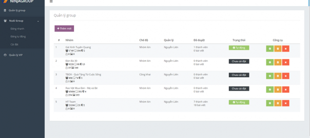 Ninja Group – Phần mềm quản lý group facebook số lượng lớn