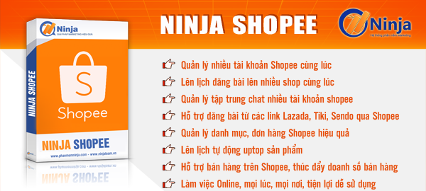 Phần mềm quản lý bán hàng trên Shopee – NINJA SHOPEE