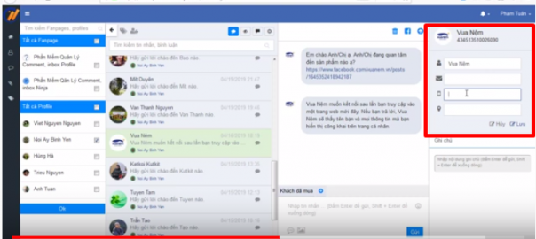 Phần mềm Ninja hướng dẫn Quản lý tin nhắn, comment khách hàng tập trung hiệu quả