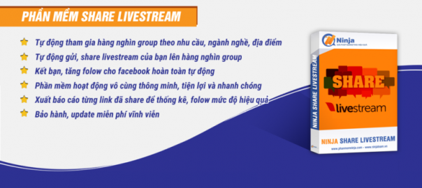 Dịch vụ Share Livestream Facebook chuyên nghiệp tại Ninja